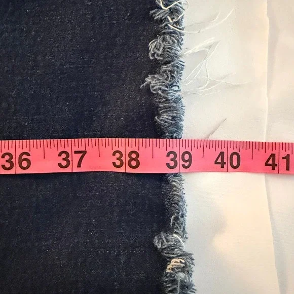 Zara The Patch Pockets Marine Straight Jeans Dark Wash Size US 8 - Picture 11 of 11